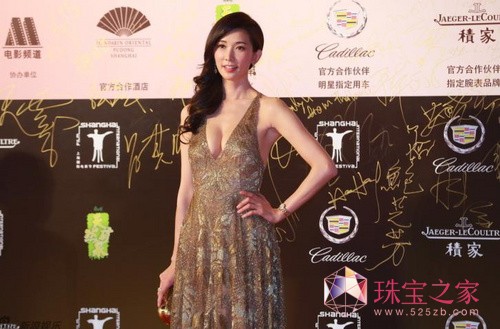 千年珠宝代言人林志玲高调亮相第17届上海国际电影节